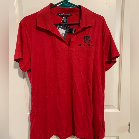 Womens XL Devon Jones, Mission Chateau red shirts (2) - Picture 1 of 3